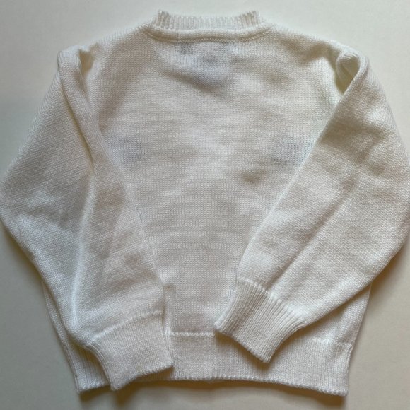 White Multi-Color Button Down Cardigan Sweater by Baby Superstore 12 Months NWOT - Picture 7 of 10